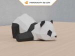 Papercraft de deux pandas en 3D