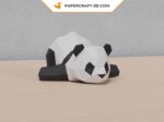 Papercraft de deux pandas en 3D