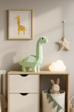 Papercraft de dinosaure à long cou en 3D