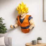 Papercraft de Goku sculpture murale en 3D