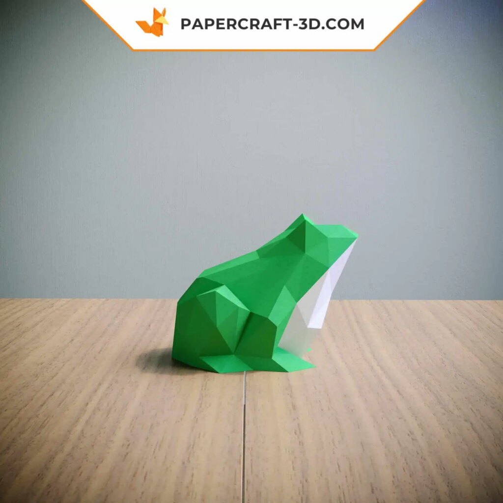 Papercraft de grenouille en 3D