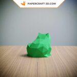 Papercraft de grenouille en 3D