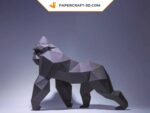 Papercraft de King Kong à quatre pattes en 3D