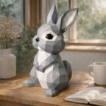 Papercraft de lapin en 3D