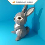 Papercraft de lapin en 3D