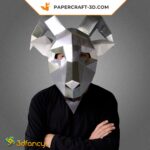 Papercraft de masque de chèvre en 3D