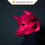 Papercraft de masque de taureau en 3D