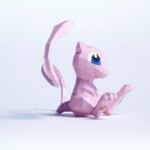 Papercraft de Mew en 3D