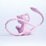 Papercraft de Mew en 3D