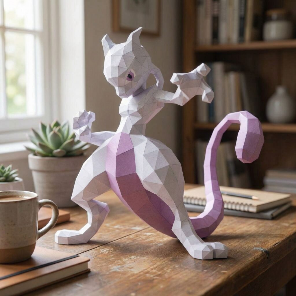 Papercraft de Mewtwo en 3D