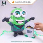 Papercraft de Minion Frankenstein en 3D