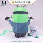 Papercraft de Minion Frankenstein en 3D