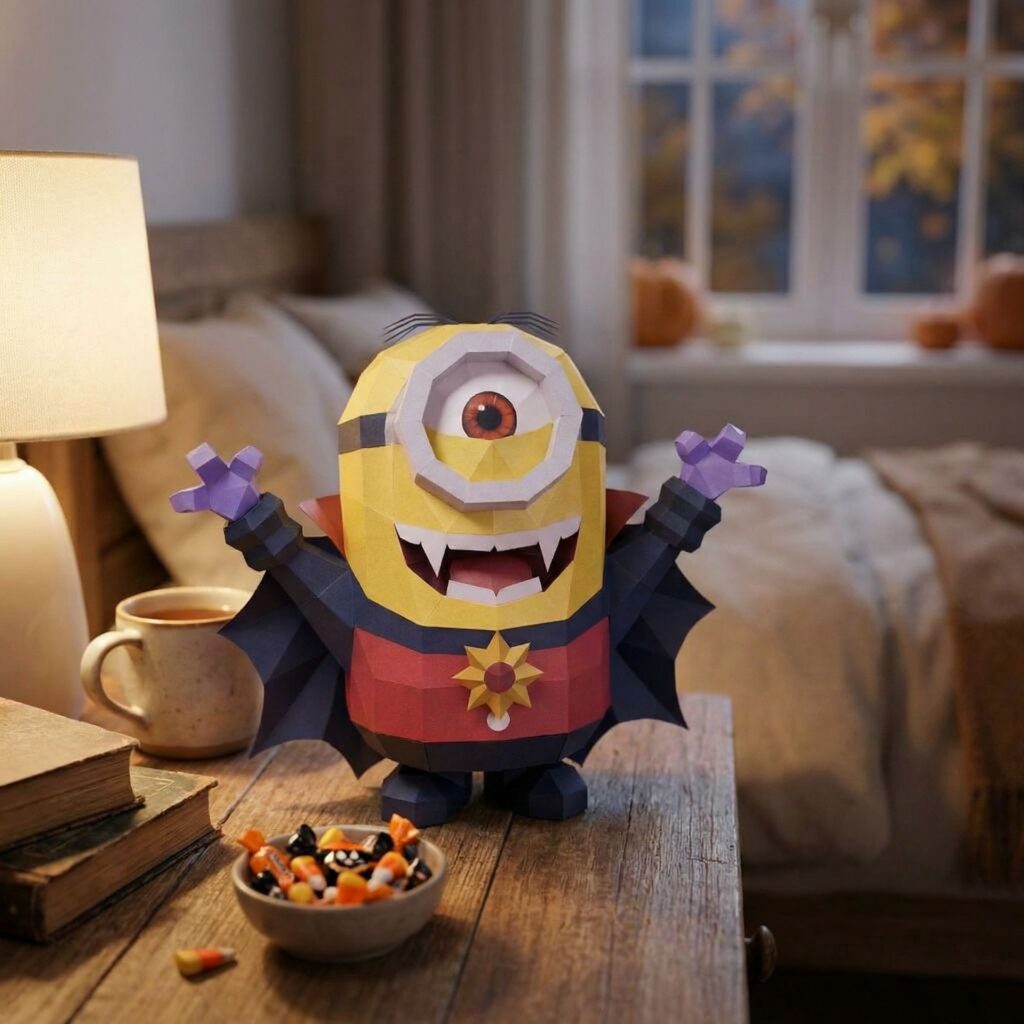 Papercraft de Minion vampire en 3D
