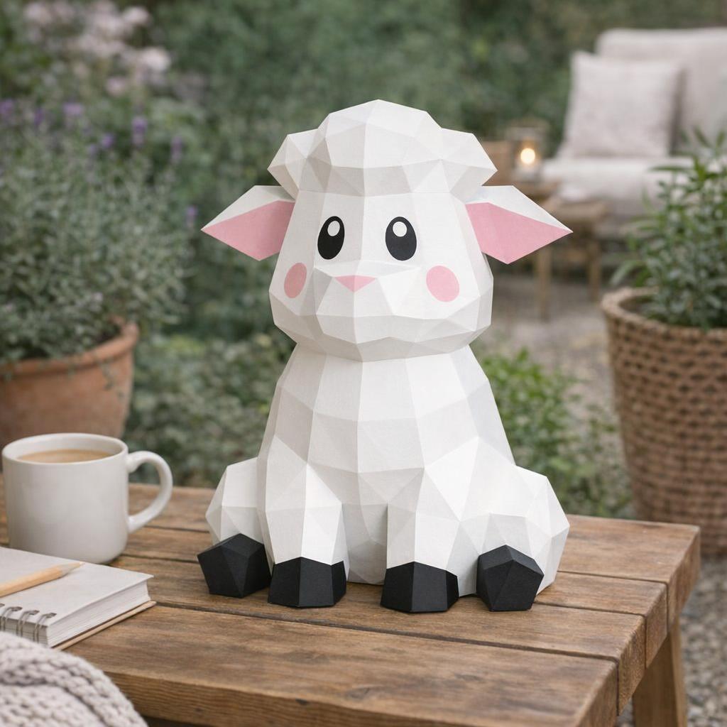 Chaton en papercraft 3D