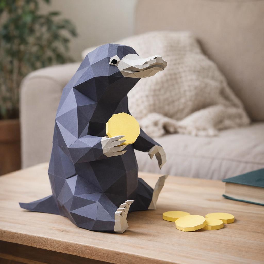 Papercraft de Niffler en 3D