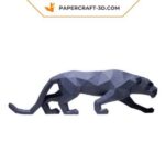 Papercraft de panthère noire en 3D