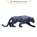Papercraft de panthère noire en 3D