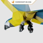 Papercraft de perroquet à suspendre en 3D