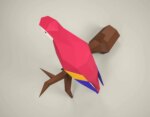 Papercraft de perroquet en 3D