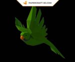 Papercraft de perroquet volant en 3D