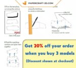 Papercraft de petites tortues marines murales en 3D