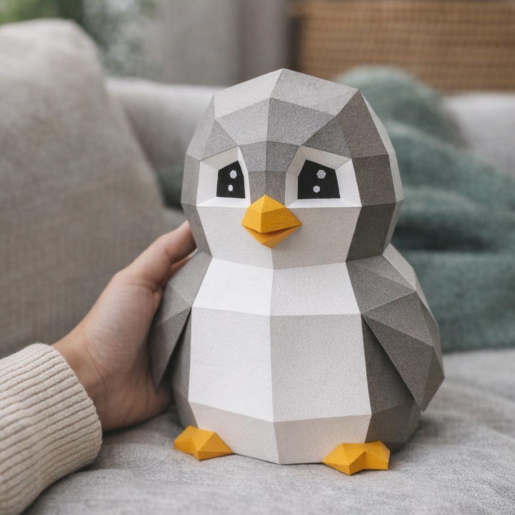 Papercraft de pingouin jouet en 3D Papercraft de pingouin jouet en 3D