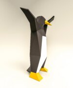 Papercraft de pingouin qui dab en 3D
