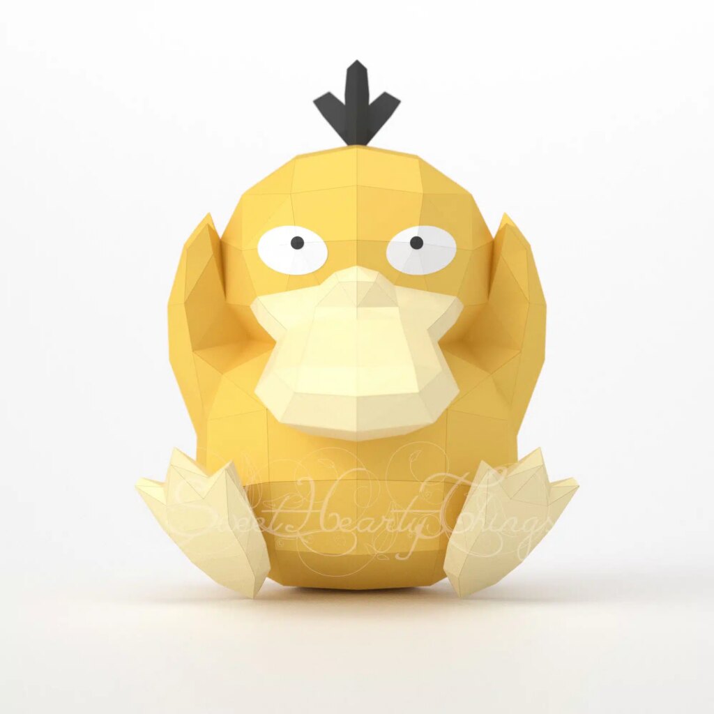 Papercraft de Psykokwak Pokémon en 3D