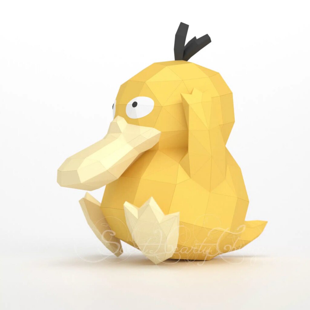 Papercraft de Psykokwak Pokémon en 3D
