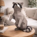 Papercraft de raton laveur en 3D