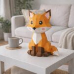 Papercraft de renard en 3D