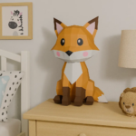 Papercraft de renard en 3D