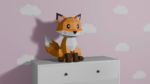Papercraft de renard en 3D