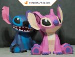 Papercraft de Stitch en 3D