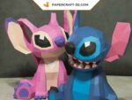 Papercraft de Stitch en 3D