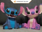 Papercraft de Stitch en 3D