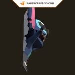 Papercraft de Stitch mural en 3D
