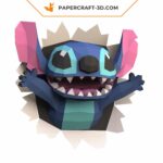 Papercraft de Stitch mural en 3D