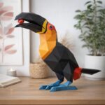 Papercraft de toucan en 3D