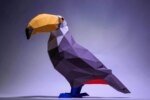 Papercraft de toucan en 3D