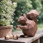 Papercraft d'écureuil en 3D