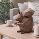 Papercraft d'écureuil en 3D