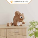 Papercraft d'écureuil en 3D