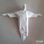 Papercraft du Christ rédempteur en 3D