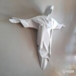 Papercraft du Christ rédempteur en 3D