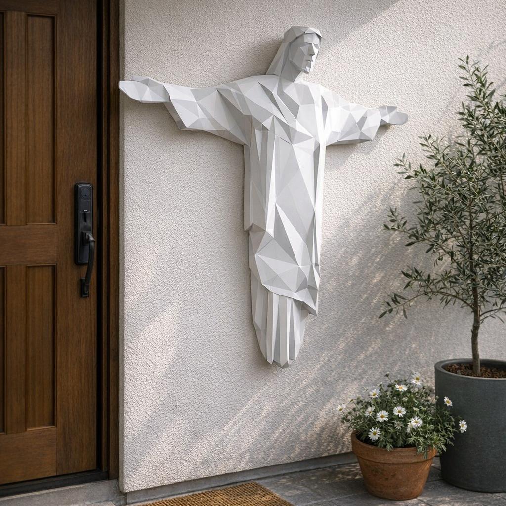 Papercraft du Christ rédempteur en 3D