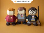 Papercraft Harry, Hermione et Ron