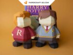 Papercraft Harry, Hermione et Ron