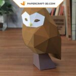 Papercraft hibou en 3D