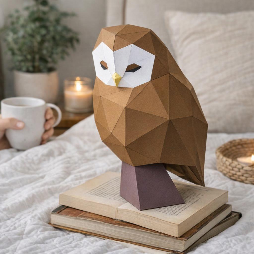 Papercraft hibou en 3D Papercraft hibou en 3D